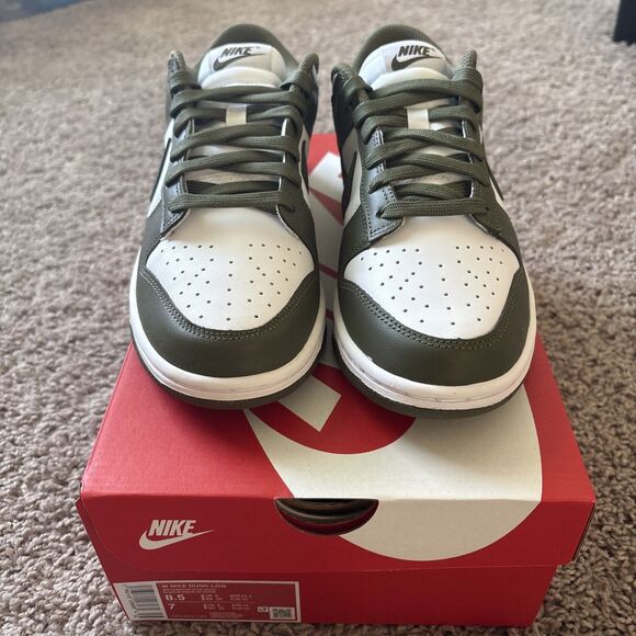 Nike Shoes - Nike Dunk Low White Medium Olive DD1503-120 Women’s Size 8.5 Shoes Sneaker